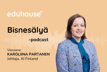 Eduhouse app thumbnail Bisnesälyä -podcast quest Karoliina Partanen