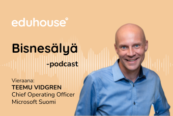 Eduhouse app thumbnail Bisnesälyä -podcast quest Teemu Vidgren