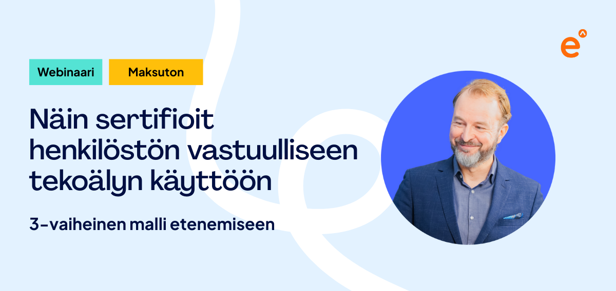 FIN webinaari Näin sertifioit henkilöstön vastuulliseen tekoälyn käyttöön Email header 1200x568