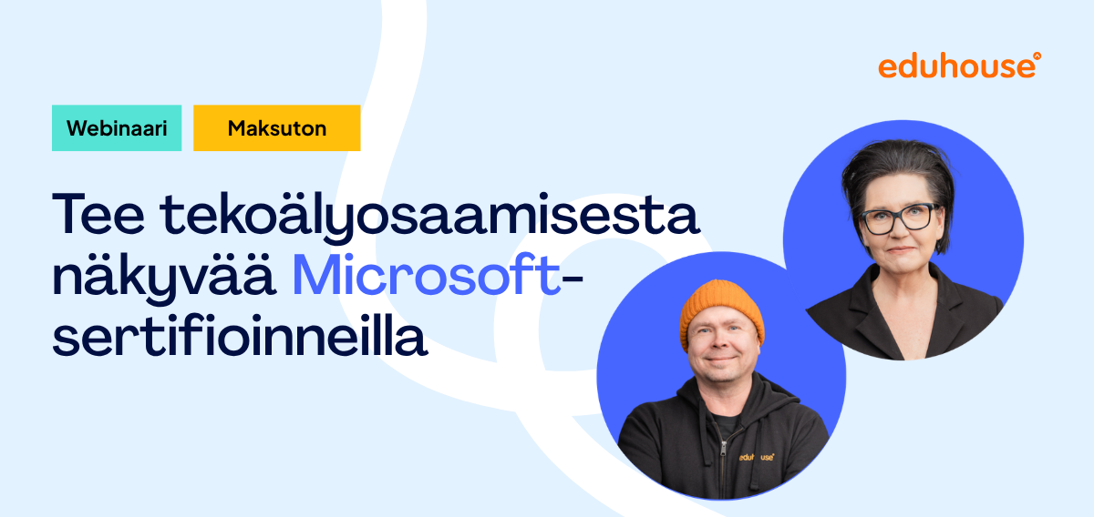 FIN webinaari Tee tekoälyosaamisesta näkyvää Microsoft-sertifoinneilla Email header 1200x568