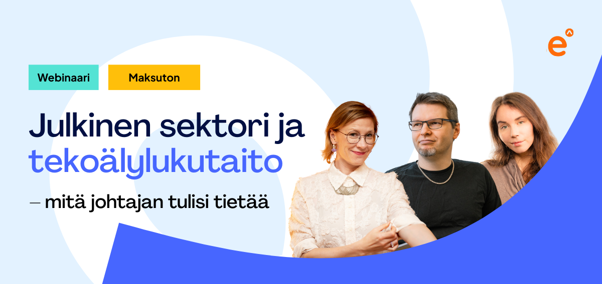 Webinaari Julkinen sektori ja tekoälylukutaito email header