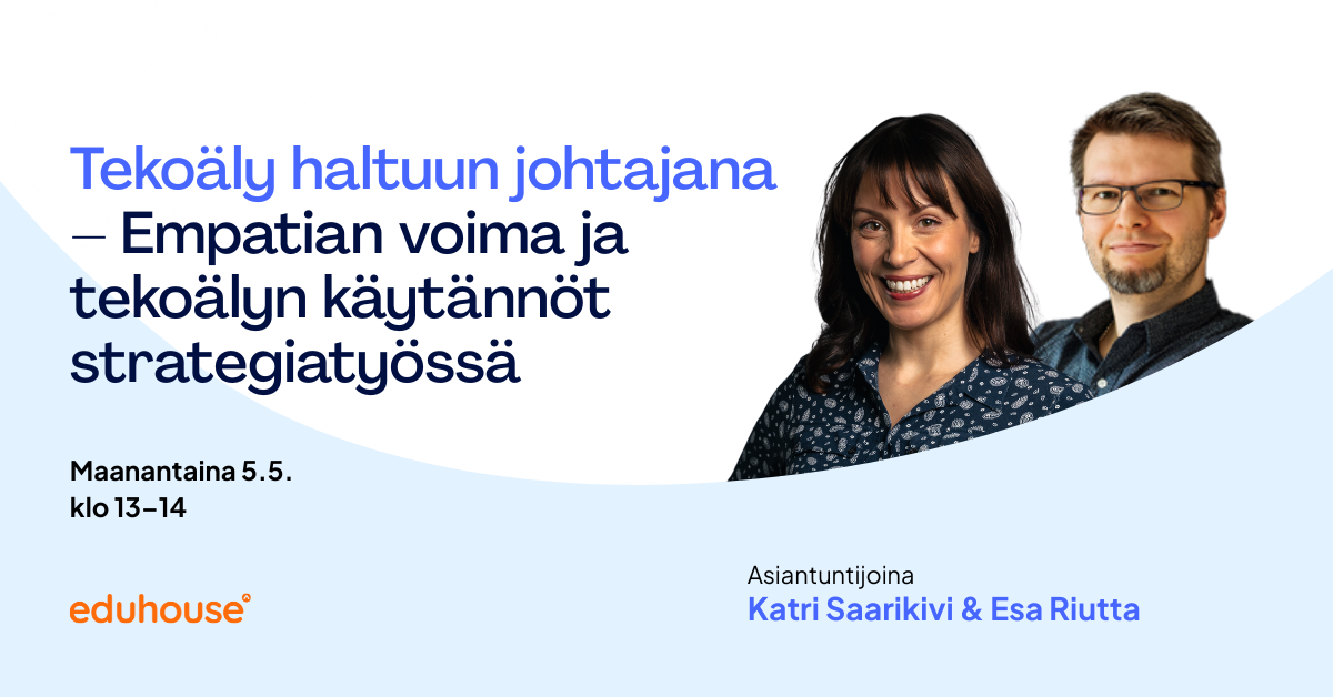 Tekoäly haltuun johtajana -webinaari.