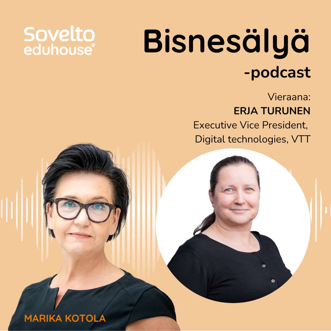 Spotify Bisnesälyä -podcast with the quest Erja Turunen