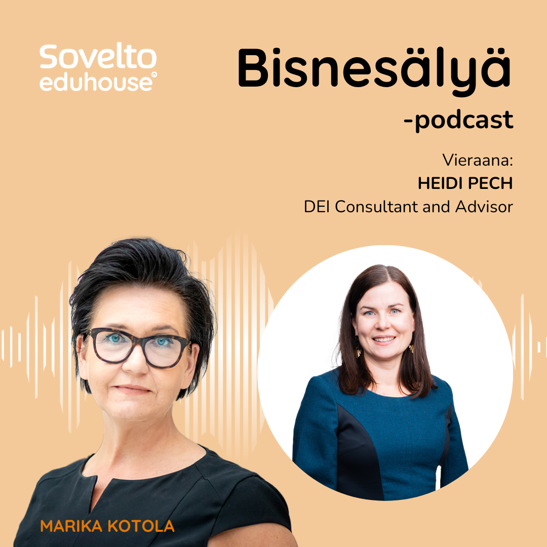 Spotify Bisnesälyä -podcast with the quest Heidi Pech