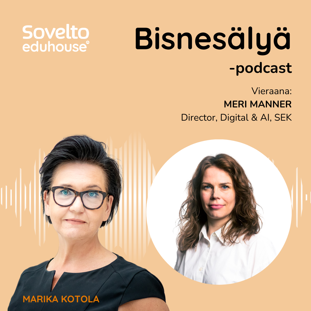 Spotify Bisnesälyä -podcast with the quest Meri Manner