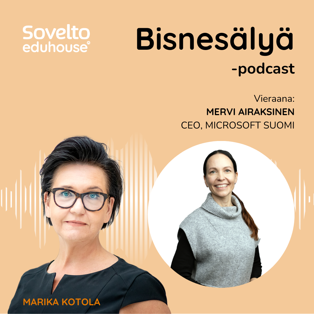 Spotify Bisnesälyä -podcast with the quest Mervi Airaksinen