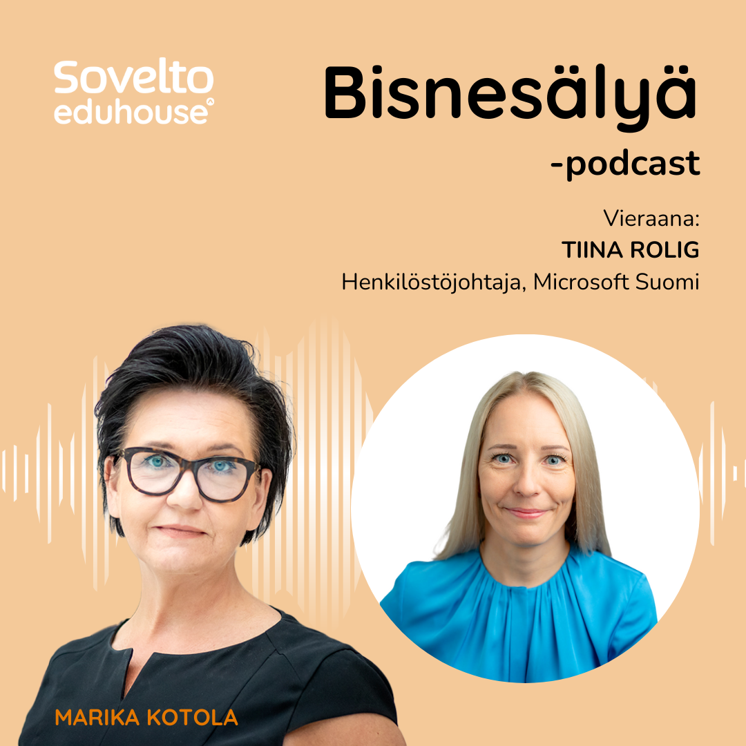 Spotify Bisnesälyä -podcast with the quest Tiina Rolig