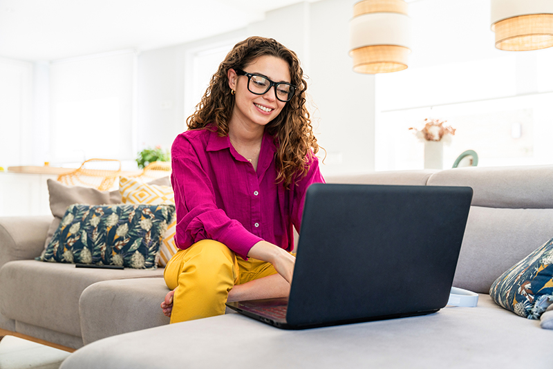 woman and laptop